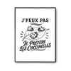 Poster J’peux pas je préfère les Coccinelles