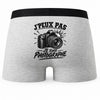 Boxer Homme J’peux pas je suis Photographe – Impression au dos