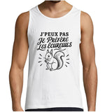 Débardeur Homme J’peux pas je préfère les Écureuils