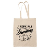 Tote Bag Beige J’peux pas j’ai Shopping