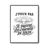 Poster J’peux pas je préfère les Couchers de soleil