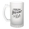 Verre à Bière J’peux pas je suis Prof de SVT