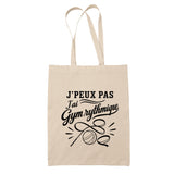 Tote Bag Beige J’peux pas j’ai Gym rythmique