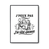 Poster J’peux pas j’ai Vide-grenier