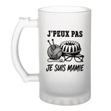 Verre à Bière J’peux pas je suis Mamie
