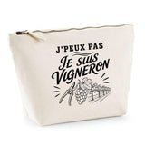 Trousse Beige J’peux pas je suis Vigneron