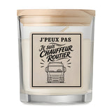 Bougie Parfumée Vanille J’peux pas je suis Chauffeur routier