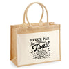 Sac Cabas Jute avec Poche J’peux pas j’ai Trail