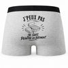 Boxer Homme J’peux pas je suis Peintre en bâtiment – Impression au dos