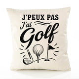 Housse de Coussin J’peux pas j’ai Golf