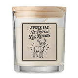 Bougie Parfumée Vanille J’peux pas je préfère les Rennes