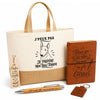 Coffret Cadeau J’peux pas je préfère mon Bull Terrier – Sac jute, carnet, stylo, porte-clés et marque-page