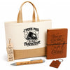 Coffret Cadeau J’peux pas je suis Traducteur – Sac jute, carnet, stylo, porte-clés et marque-page