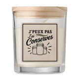 Bougie Parfumée Vanille J’peux pas j’ai Conserves
