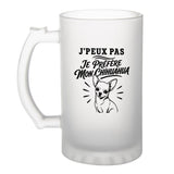 Verre à Bière J’peux pas je préfère mon Chihuahua