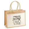 Sac Cabas Jute avec Poche J’peux pas j’ai Chasse