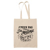 Tote Bag Beige J’peux pas j’ai Massage