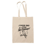 Tote Bag Beige J’peux pas je préfère mon Perroquet