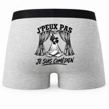 Boxer Homme J’peux pas je suis Comédien – Impression au dos