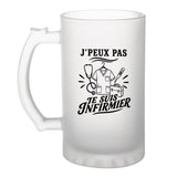 Verre à Bière J’peux pas je suis Infirmier