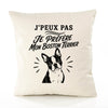 Housse de Coussin J’peux pas je préfère mon Boston Terrier