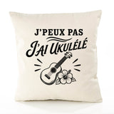 Housse de Coussin J’peux pas j’ai Ukulélé