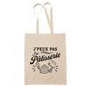 Tote Bag Beige J’peux pas j’ai Pâtisserie