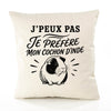 Housse de Coussin J’peux pas je préfère mon Cochon d’Inde