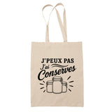 Tote Bag Beige J’peux pas j’ai Conserves