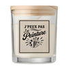 Bougie Parfumée Vanille J’peux pas j’ai Peinture
