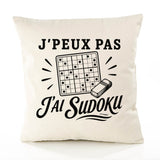 Housse de Coussin J’peux pas j’ai Sudoku