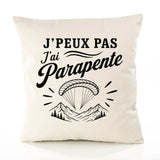 Housse de Coussin J’peux pas j’ai Parapente