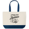 Grand Sac Cabas Fond Bleu J’peux pas j’ai Alpinisme