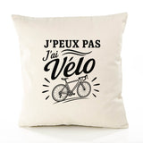 Housse de Coussin J’peux pas j’ai Vélo