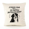 Housse de Coussin J’peux pas je préfère mon Bouvier Bernois