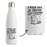 Gourde Isotherme J’peux pas je préfère les Castors