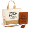 Coffret Cadeau J’peux pas j’ai Semi-marathon – Sac jute, carnet, stylo, porte-clés et marque-page