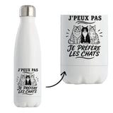 Gourde Isotherme J’peux pas je préfère les Chats