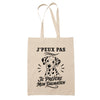 Tote Bag Beige J’peux pas je préfère mon Dalmatien