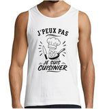 Débardeur Homme J’peux pas je suis Cuisinier