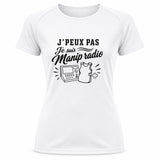 T-shirt de Sport Femme J’peux pas je suis Manip radio