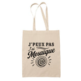 Tote Bag Beige J’peux pas j’ai Mosaïque