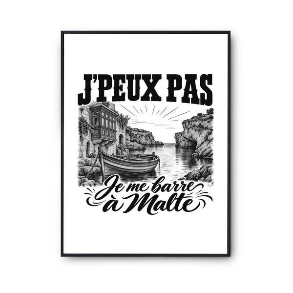 Poster J’peux pas je me barre à Malte