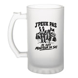 Verre à Bière J’peux pas je suis Moniteur de ski