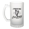 Verre à Bière J’peux pas j’ai Harpe