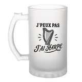 Verre à Bière J’peux pas j’ai Harpe