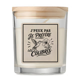 Bougie Parfumée Vanille J’peux pas je préfère les Colibris