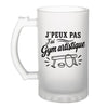 Verre à Bière J’peux pas j’ai Gym artistique