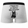 Boxer Homme J’peux pas je préfère mon Beauceron – Impression au dos