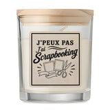 Bougie Parfumée Vanille J’peux pas j’ai Scrapbooking
